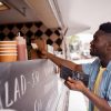 food truck business plan - man buying food